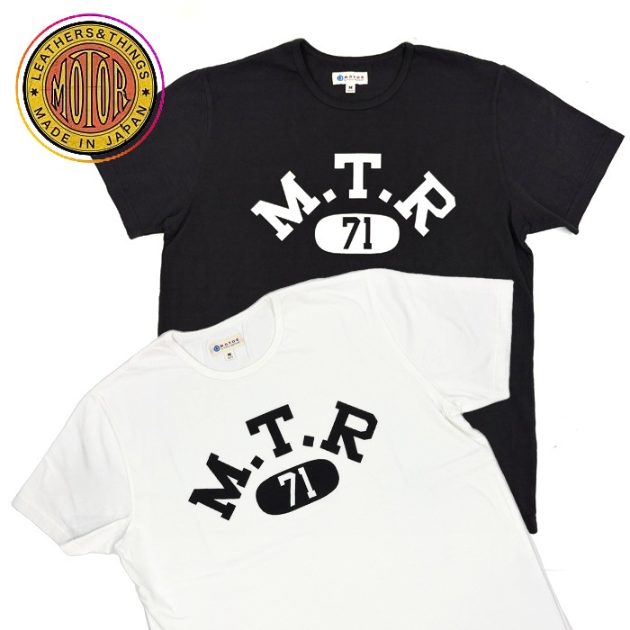 MOTOR RCL70 "MOTOR NEW VINTAGE" T-SHIRTS Ⱦµ MTR�ץ���T����� ���ߥ��� (�֥�å�) �ۥ磻�� S/S T-SHIRT �⡼���� MOTO ���ȾµT����� ���̤�̵�ϤǤ� XXRCL70