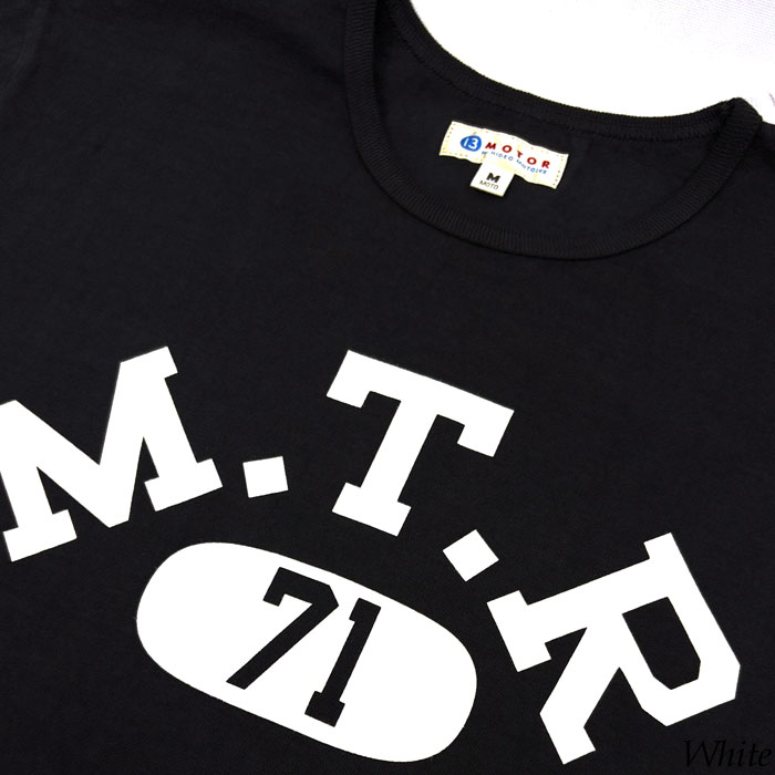 MOTOR RCL70 "MOTOR NEW VINTAGE" T-SHIRTS Ⱦµ MTR�ץ���T����� ���ߥ��� (�֥�å�) �ۥ磻�� S/S T-SHIRT �⡼���� MOTO ���ȾµT����� ���̤�̵�ϤǤ� XXRCL70