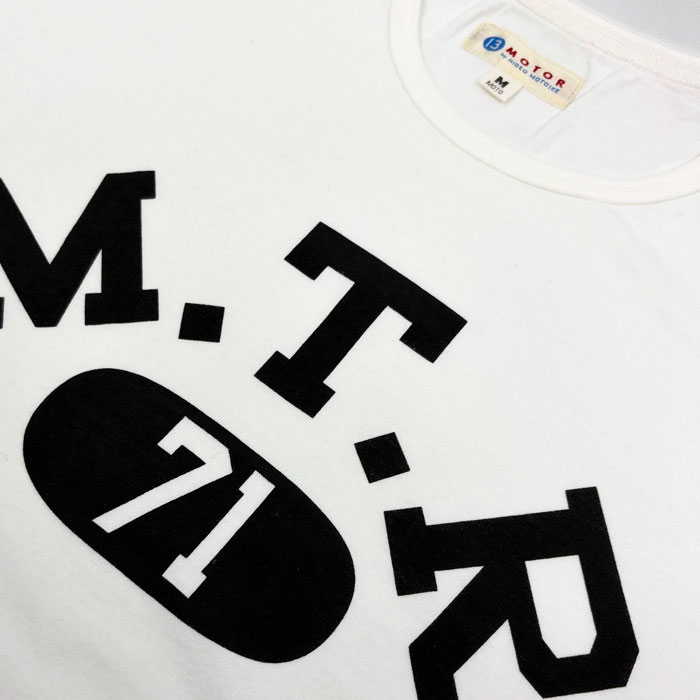 MOTOR RCL70 "MOTOR NEW VINTAGE" T-SHIRTS Ⱦµ MTR�ץ���T����� ���ߥ��� (�֥�å�) �ۥ磻�� S/S T-SHIRT �⡼���� MOTO ���ȾµT����� ���̤�̵�ϤǤ� XXRCL70