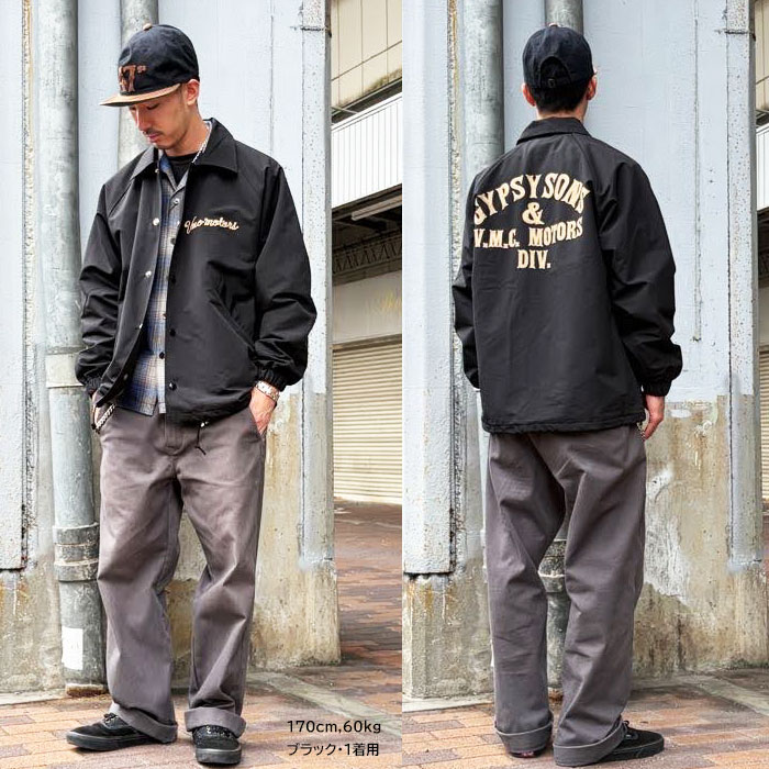 GYPSY&SONS ���ץ�������ɥ��� V.M.C 60/40 COACK JACKET ������󥯥��� ���������㥱�å� GS2629907 �֥�å� �������� ���� ���� ������