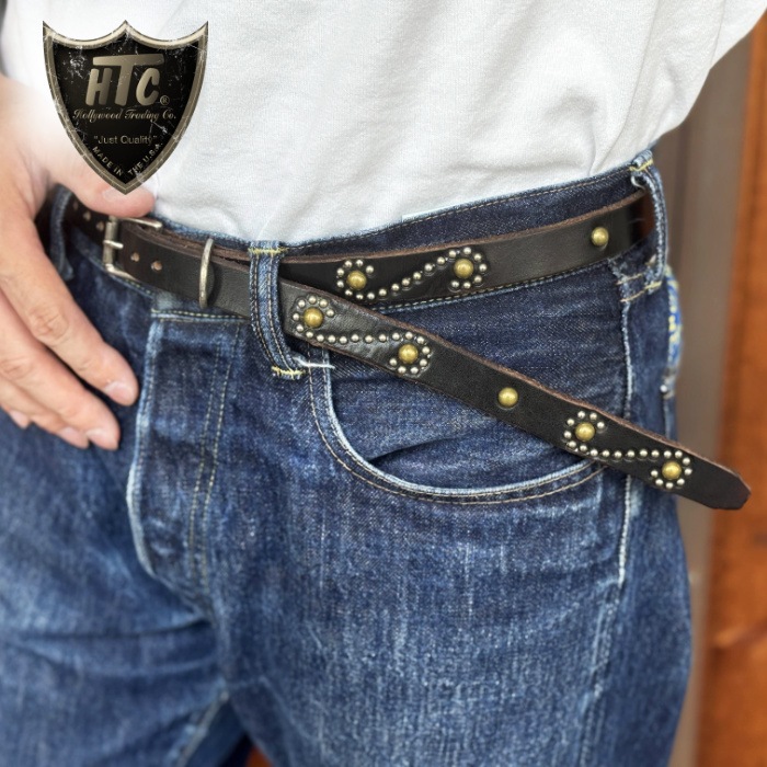 �ڥʥ������� HTC USA 793-5971029 S-STYLE MIX STUD 0.75 BELT �֥�å��쥶�� Made in USA ������ơ����ù� htc �ʥ����٥�� �ڿ��� ����Ź��