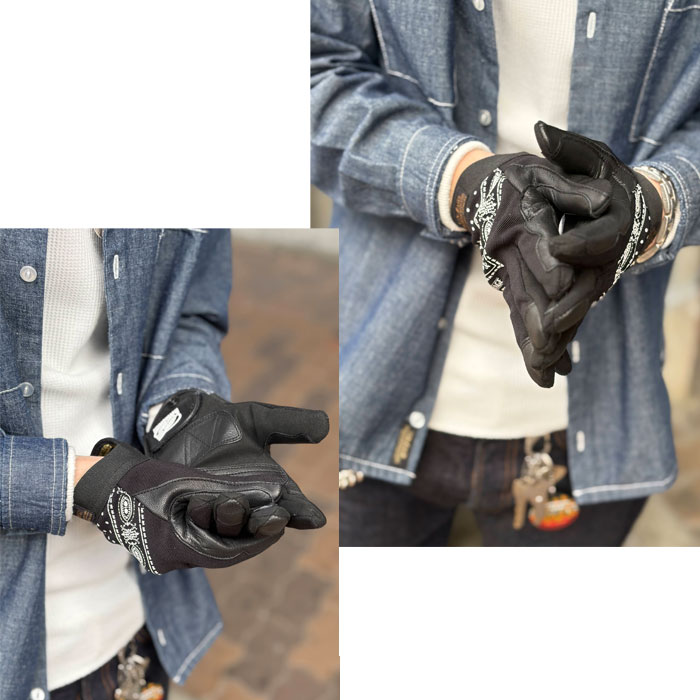 VIN&AGE ������������� VMG1 MECHANIC GLOVES ���硼�ȥ������� �Х������ �����󥢥�ɥ����� ����/�ݥꥨ���ƥ� ���� �Х����� �ϡ��졼 �饤�ǥ��󥰥������� ���ᥫ�� �֥�å� �쥪�ѡ���