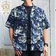 2025SS GYPSY&SONS ץɥ INDIGO HUNDLED TIGER SHIRTSǥɴץ GS2449926ȥåץ  ͥ ǥ ϥ ߥ