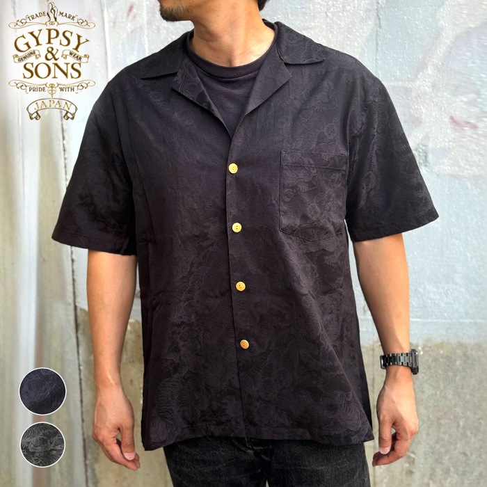 2026SS�ǿ�����ʬ GYPSY&SONS ���ץ�������ɥ��� HUNDLED TIGER SHIRTS��ɴ�ץ���� GS2449927 �֥�å��ȥåץ� ����� ���åȥ� �����ϥ���� ���ߥ���� �ȥ�