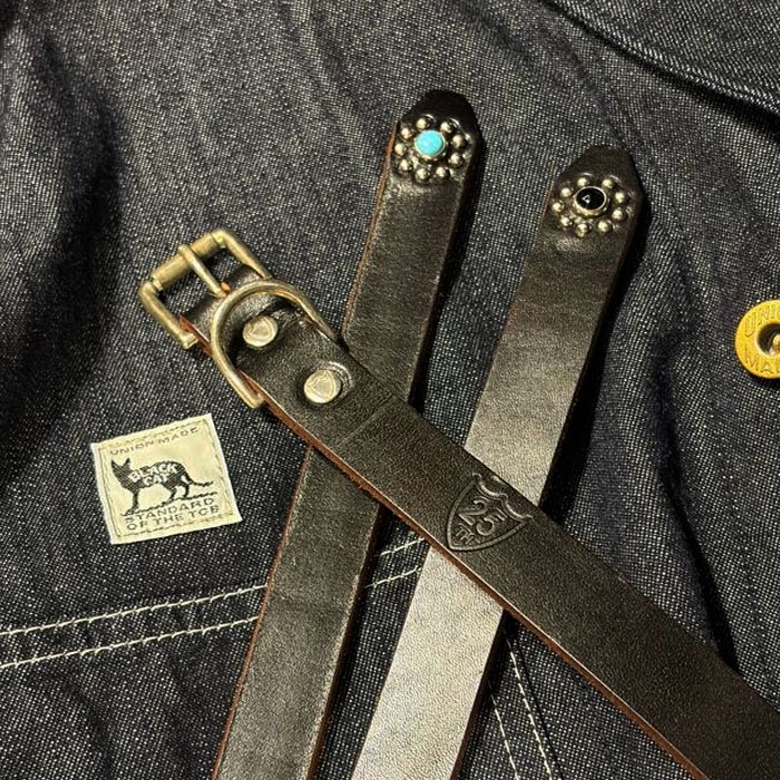 �ڥʥ������� HTC USA 793-5971032 25TH 1POINT END FLOWER STONE 0.75 BELT �֥�å��쥶��/�֥�å����ȡ���/�˥å��륹���å�/�˥å���Хå��� Made in USA ������ơ����ù� htc �ڿ��� ����Ź��<br>