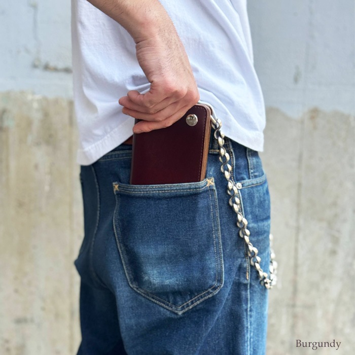 2025SS ���� OPUS INCEPTION CHROMEXCEL LEATHER TRUCKER WALLET(LONG) [ IPW-10 ] �����ѥ� ���󥻥ץ���� �����२������쥶�� �ȥ�å���������å� ���� Ĺ���ۡ�Burgundy ¾�� ������ �쥶��������å�