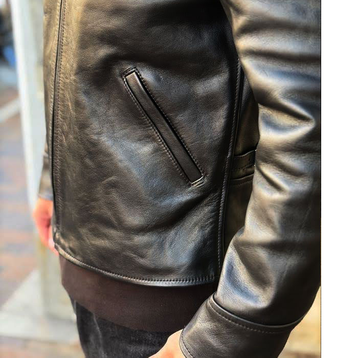 �ڴ���� MOTOR RCLL17 "MOTOR NEW VINTAGE" ITALIAN HORSE FRONT SINGLE SPORTS JACKET �����ꥢ��ۡ����쥶�� ���󥰥륹�ݡ��ĥ��㥱�å� ��BLACK�ۥ쥶�����㥱�å� �ץ���� �⡼���� MOTO ��� �����ʸ��Բľ��ʤǤ�