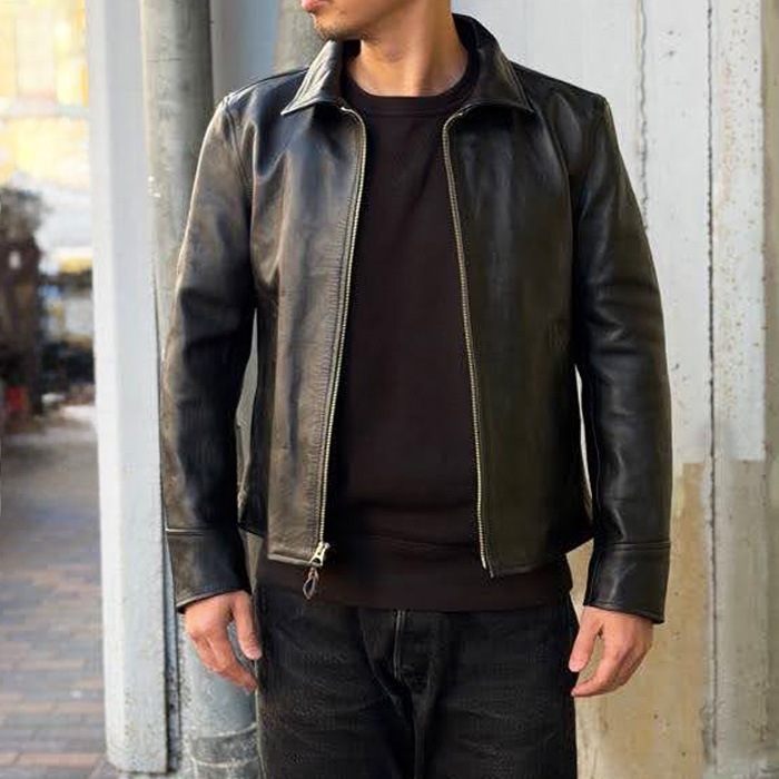 �ڴ���� MOTOR RCLL17 "MOTOR NEW VINTAGE" ITALIAN HORSE FRONT SINGLE SPORTS JACKET �����ꥢ��ۡ����쥶�� ���󥰥륹�ݡ��ĥ��㥱�å� ��BLACK�ۥ쥶�����㥱�å� �ץ���� �⡼���� MOTO ��� �����ʸ��Բľ��ʤǤ�