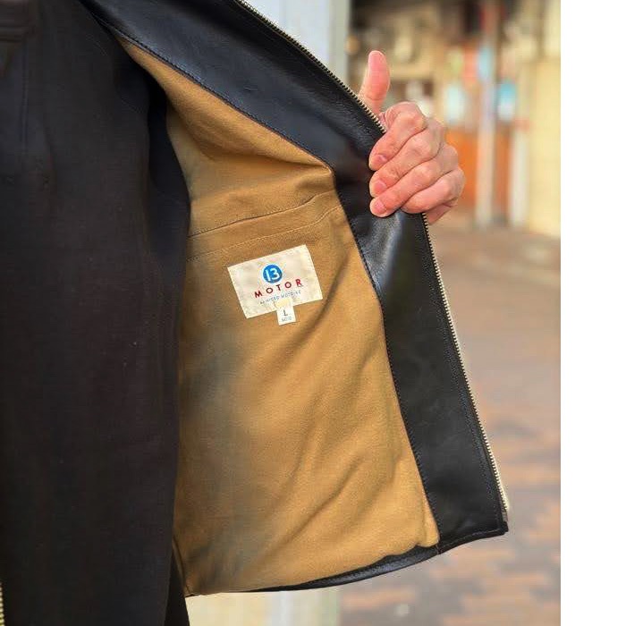 �ڴ���� MOTOR RCLL17 "MOTOR NEW VINTAGE" ITALIAN HORSE FRONT SINGLE SPORTS JACKET �����ꥢ��ۡ����쥶�� ���󥰥륹�ݡ��ĥ��㥱�å� ��BLACK�ۥ쥶�����㥱�å� �ץ���� �⡼���� MOTO ��� �����ʸ��Բľ��ʤǤ�
