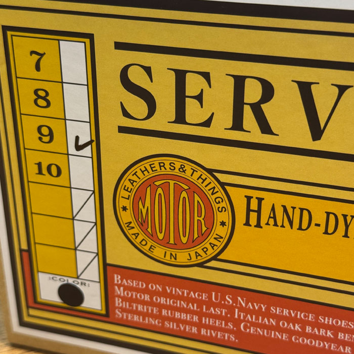 2025FW "MOTOR NEW VINTAGE" #1020 ITALIAN HORSEBUTT SERVICE BOOTS �����ꥢ��ۡ����Хå� �����ӥ��֡��� ������ ��� �쥶�������� �⡼���� MOTO ��� ������ �ϳ�