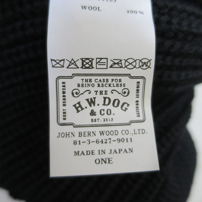 2025FW THE H.W.DOG&CO. SINGLE LOOSE KNIT D-01105 �� ���������֥�塼�ɥå�����ɥ��� ���󥰥�롼���˥å� Wool 100% �˥åȥ���å� �֥�å� ��� ��ǥ������ڿ��� �����谷Ź��