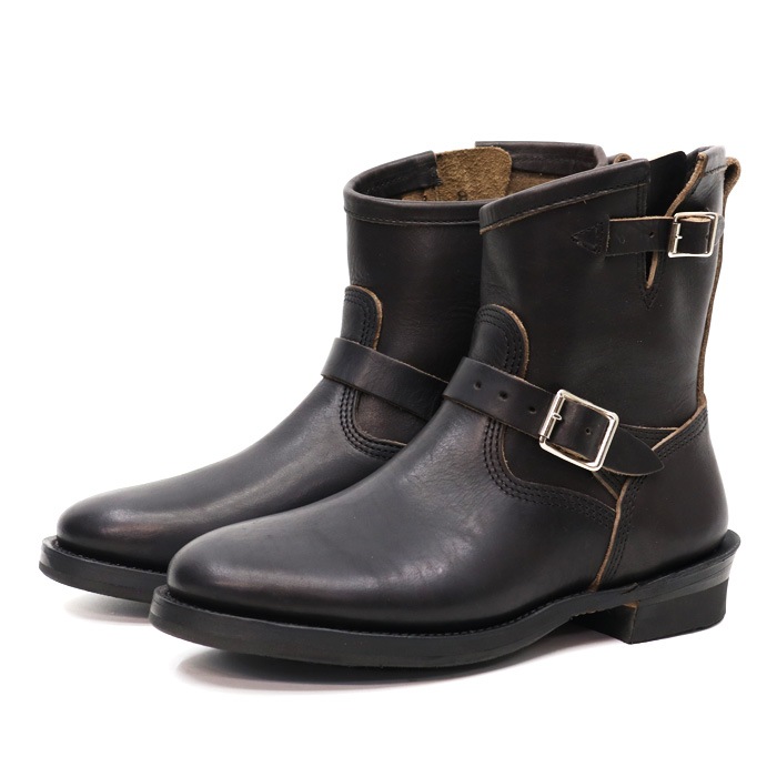 Makers HORSE ENGINEER SHORT �ᥤ������ �ۡ������󥸥˥� ���硼�� ��BLACK�������ӡ��쥶���ʵ��סˡ������� �� �ᥤ������ ���󥸥˥� �֡��� E�磻������ �᡼������