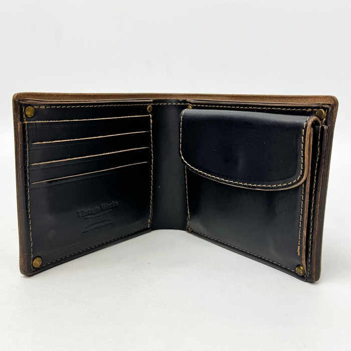 Vintage Works ������ơ�������� VWSW-03 Choromexcel Leather Bifold Wallet �ۡ������󥯥��२������쥶���Х��ե�����ɥ�����å� ���ᥫ�� �� 2���ޤ� ���� �֥�å� V.BLACK ���סڿ��� �����谷Ź��<br>