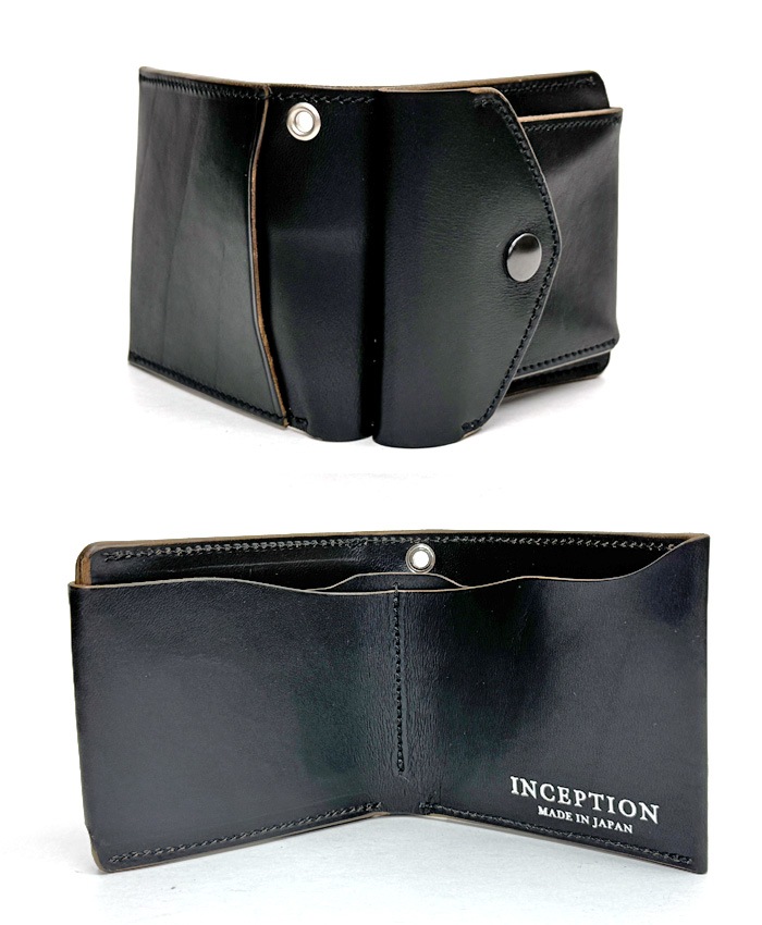 OPUS INCEPTION HORSE BUTT LEATHER BUTTERFLY WALLET [IPW-12] ��� ���󥻥ץ���� �ۡ����Хå� �Х��ե饤������å� ���硼�� 2���ޤ���ۡ�BLACK�� ������ �쥶��������å� �ϳ�