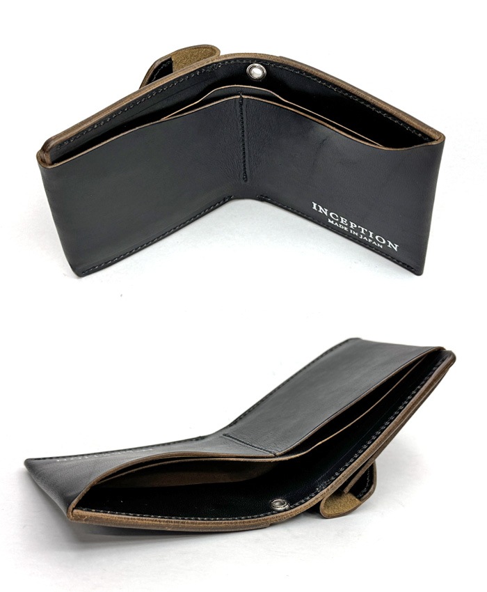 OPUS INCEPTION HORSE BUTT LEATHER BUTTERFLY WALLET [IPW-12] ��� ���󥻥ץ���� �ۡ����Хå� �Х��ե饤������å� ���硼�� 2���ޤ���ۡ�BLACK�� ������ �쥶��������å� �ϳ�