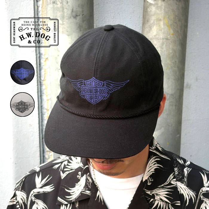 THE H.W.DOG&CO. HD HOMMAGE UNION CAP D-01148 �� ���������֥�塼�ɥå�����ɥ��� HD���ޡ����� ��˥��󥭥�å� ���åȥ�ե��ͥ륯���� 6�ѥͥ르��ե���å� �֥�å� �ʥ����� FREE������ ��� ��ǥ������ڿ��� �����谷Ź��