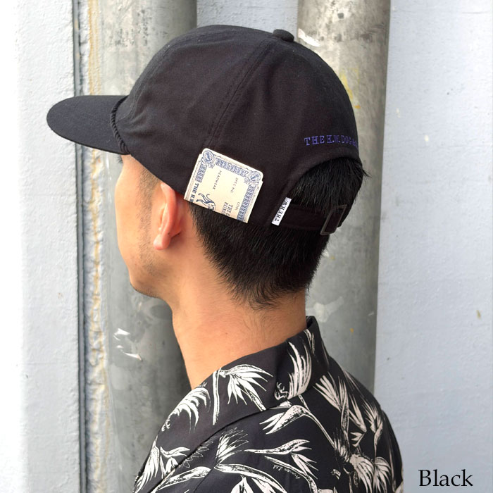 THE H.W.DOG&CO. HD HOMMAGE UNION CAP D-01148 �� ���������֥�塼�ɥå�����ɥ��� HD���ޡ����� ��˥��󥭥�å� ���åȥ�ե��ͥ륯���� 6�ѥͥ르��ե���å� �֥�å� �ʥ����� FREE������ ��� ��ǥ������ڿ��� �����谷Ź��