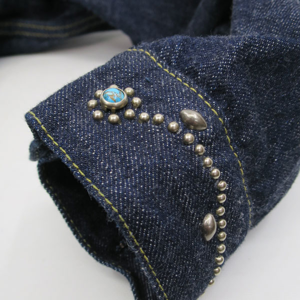 2107HTC FULL COUNT Type 1 On Studs by Zip Stevenson HTC(25SS)  [ Type 1 Denim Jacket ] 2107 13.7oz Denim ZIMBABWE COTTON100% �ե������� SELVEDGE DENIM G����󡡥�������� made in JAPAN �����