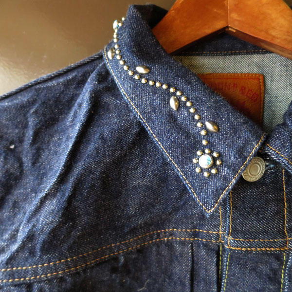 2107HTC FULL COUNT Type 1 On Studs by Zip Stevenson HTC(25SS)  [ Type 1 Denim Jacket ] 2107 13.7oz Denim ZIMBABWE COTTON100% �ե������� SELVEDGE DENIM G����󡡥�������� made in JAPAN �����