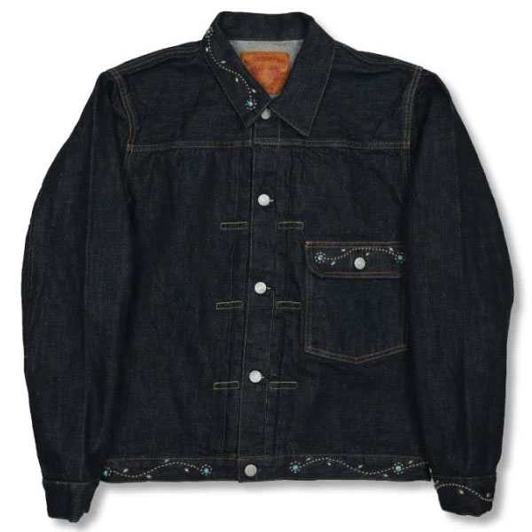 2107HTC FULL COUNT Type 1 On Studs by Zip Stevenson HTC(25SS)  [ Type 1 Denim Jacket ] 2107 13.7oz Denim ZIMBABWE COTTON100% �ե������� SELVEDGE DENIM G����󡡥�������� made in JAPAN �����