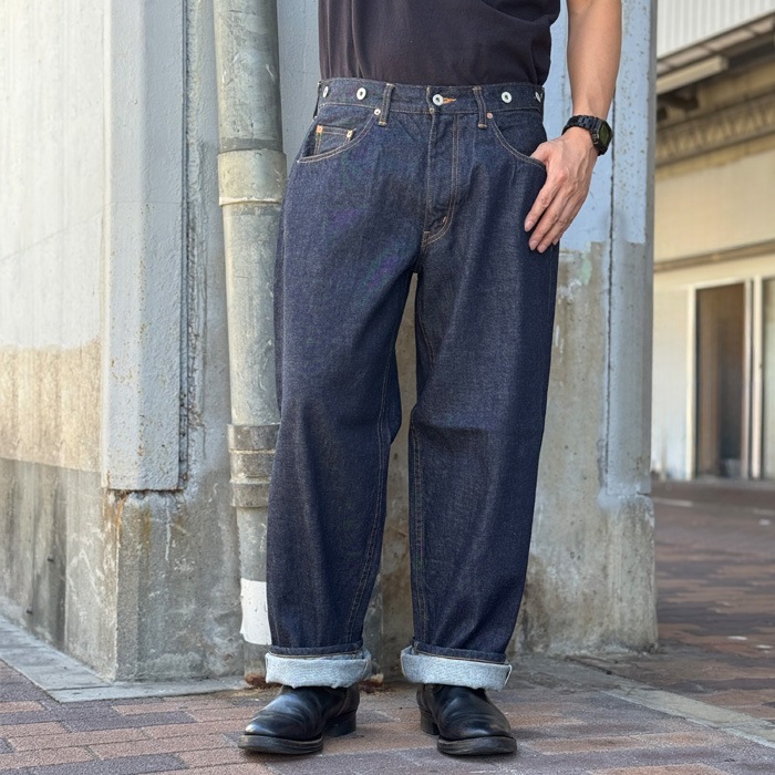 MOTOR RBTM15 "MOTOR NEW VINTAGE" OLD BAGGY DENIM TROUSER �Х����ǥ˥�ȥ饦���� ��INDIGO ����ǥ����ۥǥ˥�ѥ�� G�ѥ� ������ �⡼���� MOTO ���