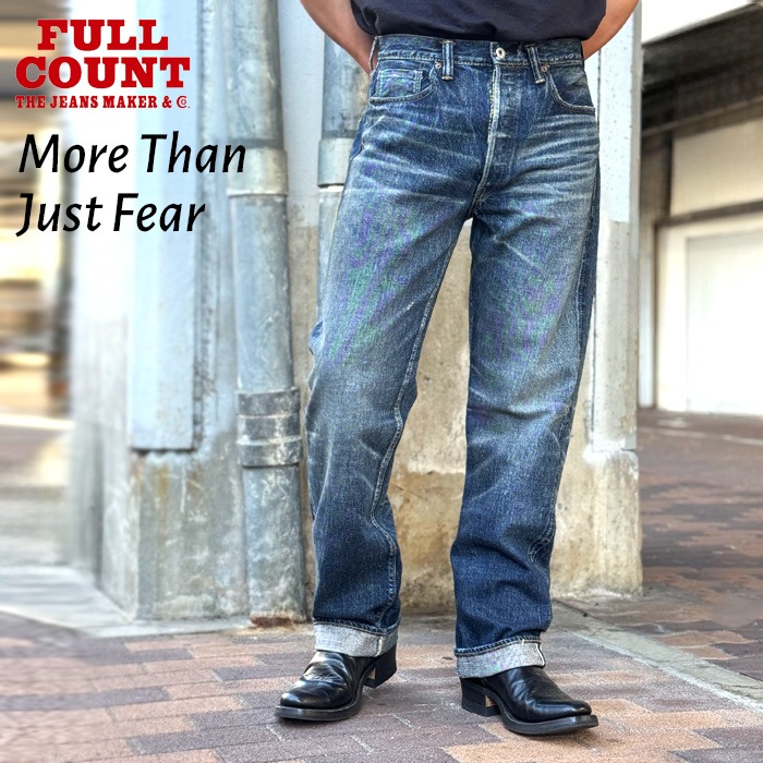 FULL COUNT �ե륫����� 1353-S0105 More Than Just Fear �����ǥ� 13.7oz WIDE DENIM �⥢���󥸥㥹�ȥե��� �磻�ɥǥ˥� ��������å��ǥ˥� �롼���ե��å� Made in Japan ������ 0105 FULLCOUNT ���᡼���ù� ���ʡڿ��� ��������Ź�� 