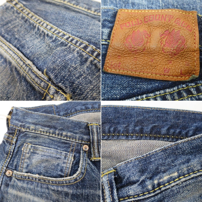 FULL COUNT �ե륫����� 1353-S0105 More Than Just Fear �����ǥ� 13.7oz WIDE DENIM �⥢���󥸥㥹�ȥե��� �磻�ɥǥ˥� ��������å��ǥ˥� �롼���ե��å� Made in Japan ������ 0105 FULLCOUNT ���᡼���ù� ���ʡڿ��� ��������Ź�� 