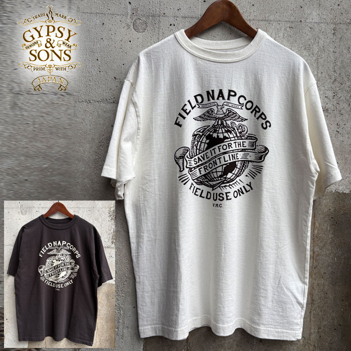 GYPSY&SONS ���ץ�������ɥ��� VMC NAP CORPUS TEE���ץ��� ����ե��å�T����ġ�GS2549952 ���եۥ磻�� �֥�å� �ȥåץ� ȾµT����� ���åȥ�100�� ���ᥫ�� ������ơ����������� ��ǯ�Ѳ� ������