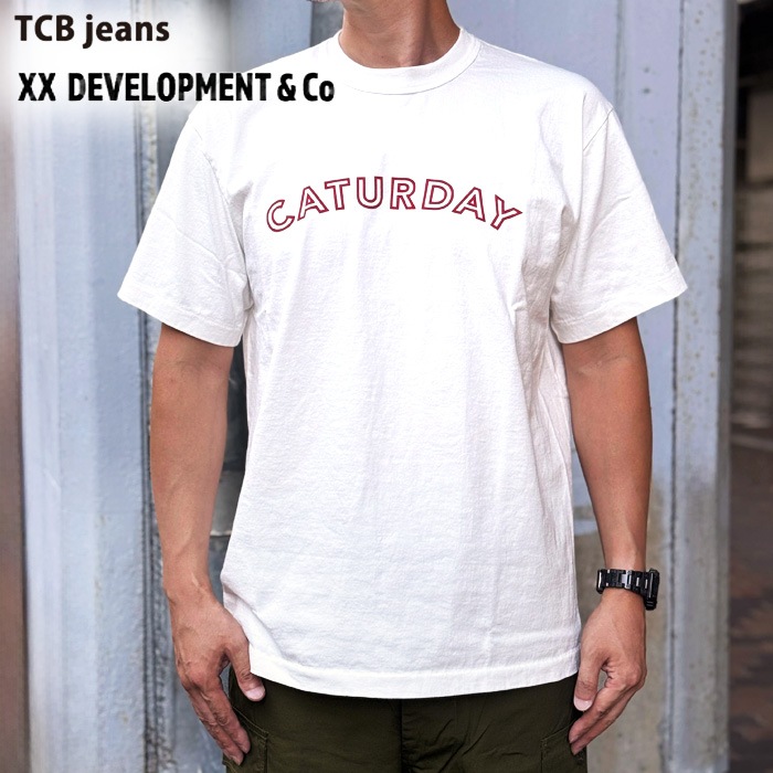 TCB������ �� XX DEVELOPMENT co.�����֥륨�å����ǥ٥��åץ��� ����� �� CATURDAY TEE "��Ⱦµ�ץ���T����� �����ʸ��Բľ��ʤǤ�