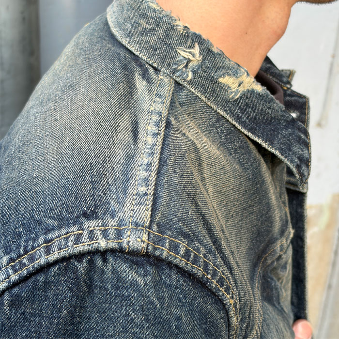 TCB������ ��Fat Cats Records�� Faded S40's Jacket 14oz ����ǥ��� �ǥ˥ॸ�㥱�å� �桼���ɲù� ���᡼���ù� ��󥦥��å��� ��� ��ǥ����� ���� TCB jeans [ �ƥ��������ӡ������� ] 