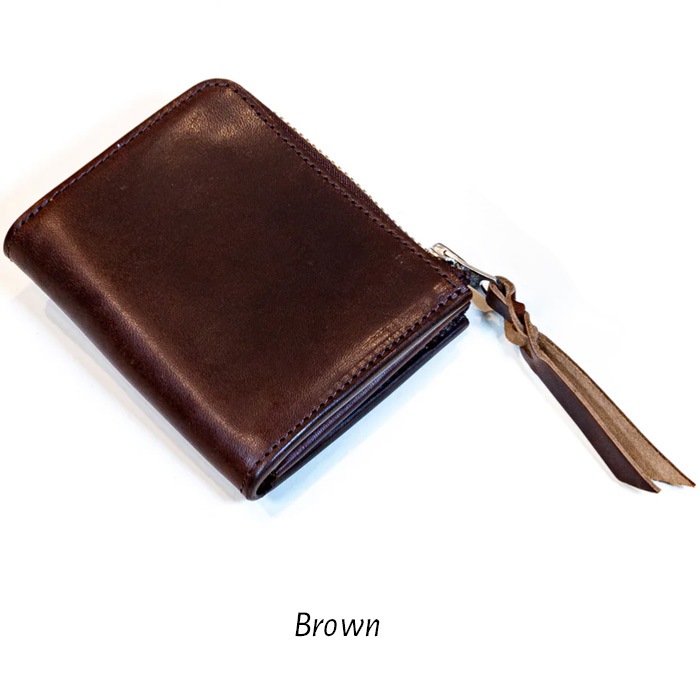OPUS INCEPTION HORSE BUTT LEATHER L.FASTENER SHORT WALLET  [IPW-09] �����ѥ� ���󥻥ץ���� �ۡ����Хå� L�����ե����ʡ����硼�ȥ�����å� L.���åץ�����å� ��BLACK BROWN�� ������ �쥶��������å� �ϳ� ����ѥ��ȥ�����å�<br>