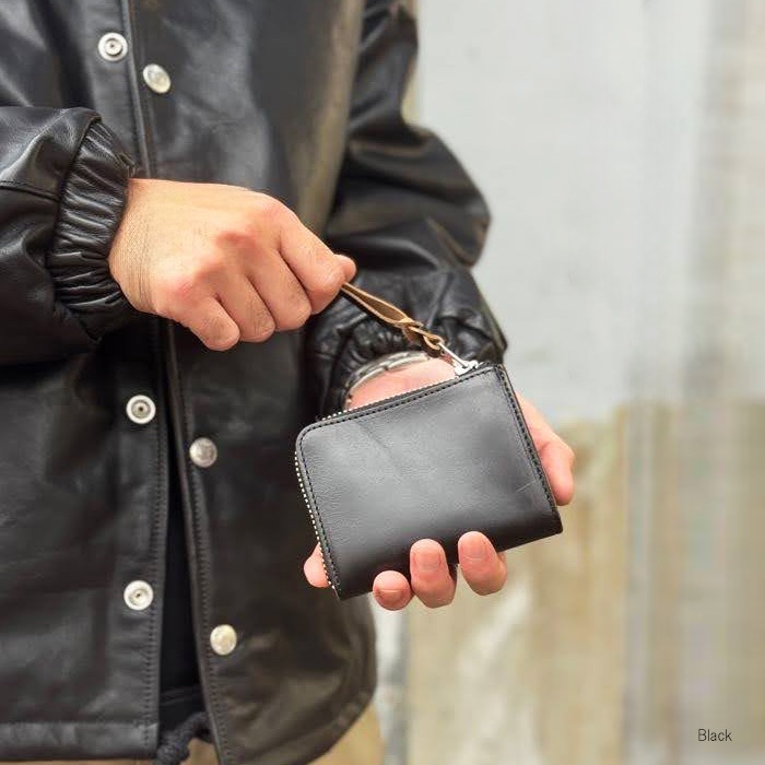 OPUS INCEPTION HORSE BUTT LEATHER L.FASTENER SHORT WALLET  [IPW-09] �����ѥ� ���󥻥ץ���� �ۡ����Хå� L�����ե����ʡ����硼�ȥ�����å� L.���åץ�����å� ��BLACK BROWN�� ������ �쥶��������å� �ϳ� ����ѥ��ȥ�����å�<br>