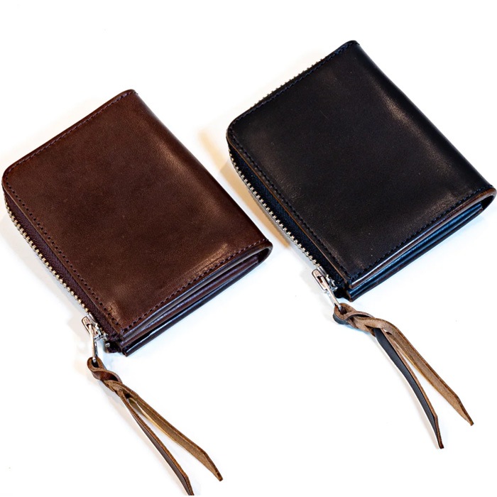 OPUS INCEPTION HORSE BUTT LEATHER L.FASTENER SHORT WALLET  [IPW-09] �����ѥ� ���󥻥ץ���� �ۡ����Хå� L�����ե����ʡ����硼�ȥ�����å� L.���åץ�����å� ��BLACK BROWN�� ������ �쥶��������å� �ϳ� ����ѥ��ȥ�����å�<br>