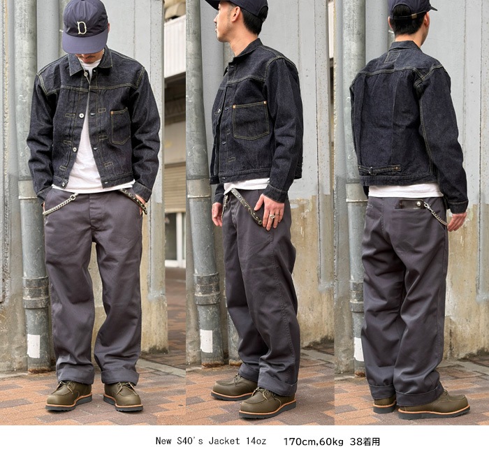 TCB������ �� New S40's Jacket 14oz �� ����ǥ��� �ǥ˥ॸ�㥱�å� ��󥦥��å��� ���� ��� ��ǥ����� G����� ���� TCB jeans [ �ƥ��������ӡ������� ] T�Хå���40���������λ���