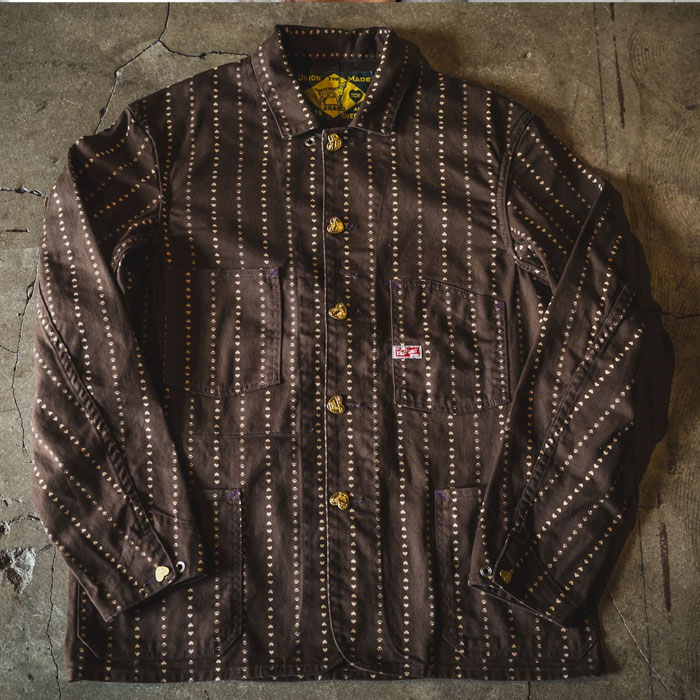 TCB������ ����åȥϡ��� ���祢������ �֥饦��ݥ����ȥ饤�� ���С������른�㥱�å� Cathartt Chore Coat Brown Paw Stripe �ƥ��������ӡ������� TCB jeans�����͡�TCB jeans ǭ �ϡ��ȥܥ���