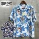 SUN SURF ���󥵡��� SS39613 [ RAYON HAWAIIAN SHIRT ��UKULELE MELODY��] �졼��� �ϥ磻���󥷥�� ������� ����ǥ� 1950ǯ������������ ���Υ��󥿡��ץ饤�� �����ϥ���� ���ߥ���� ���եۥ磻�� �ͥ��ӡ�