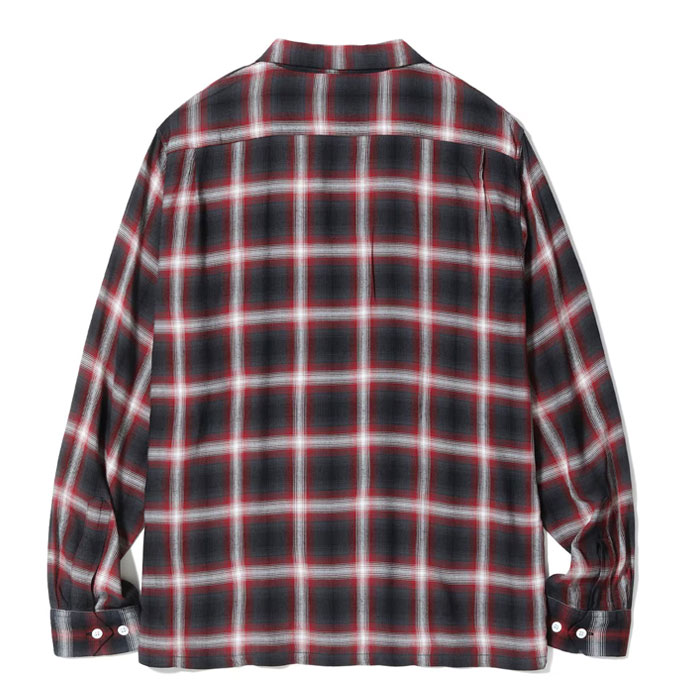 SC29120 RAYON OMBRE CHECK OPEN SHIRT SUGAR CANE ���奬�������� ����֥졼�����å������ץ󥷥�� �졼��� �����å� ����� ���Υ��󥿡��ץ饤��