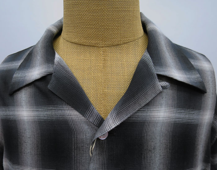 SC29120 RAYON OMBRE CHECK OPEN SHIRT SUGAR CANE ���奬�������� ����֥졼�����å������ץ󥷥�� �졼��� �����å� ����� ���Υ��󥿡��ץ饤��