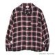 SC29120 RAYON OMBRE CHECK OPEN SHIRT SUGAR CANE ���奬�������� ����֥졼�����å������ץ󥷥�� �졼��� �����å� ����� ���Υ��󥿡��ץ饤��