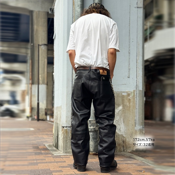 Schott ����å� 782-5915002 LOT.025 LEATHER PANTS �쥶���ѥ�� �����쥶�� ���� �֥�å� �Х����� ���ᥫ�� ����å� �쥶���ѥ�� ��� ��schott ������������Ź ��