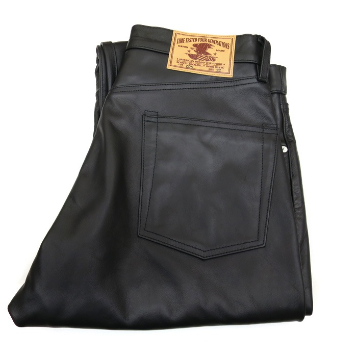 Schott ����å� 782-5915002 LOT.025 LEATHER PANTS �쥶���ѥ�� �����쥶�� ���� �֥�å� �Х����� ���ᥫ�� ����å� �쥶���ѥ�� ��� ��schott ������������Ź ��