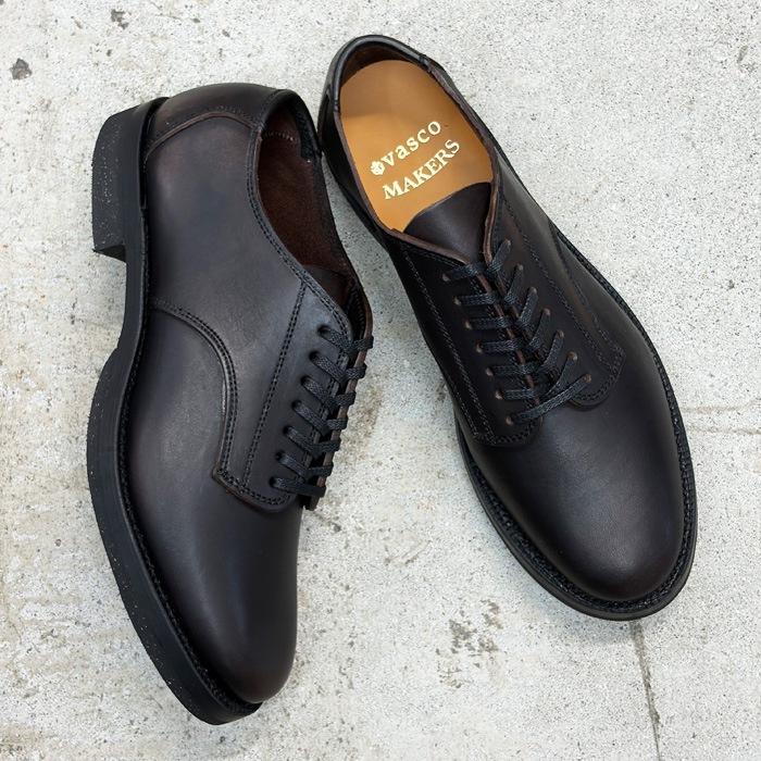 Makers �� VASCO �� VSM-41 �� 7 HOLE SERVICE SHOES �ᥤ������ �� �Х��� 7�ۡ��륵���ӥ����塼�� ��BLACK(���)��OLD OIL LEATHER (����) �� Dr. SOLE E�磻������ ���̵������������ �ߥ꥿�꡼���塼�� �����ӥ����塼��