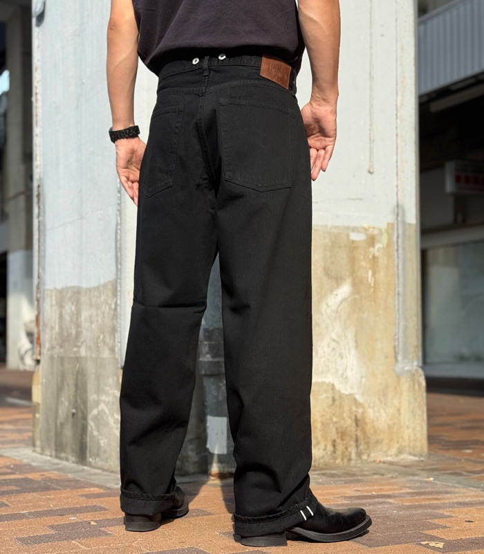 MOTOR RBTM15B ��BLACK��"MOTOR NEW VINTAGE" OLD BAGGY BLACK DENIM TROUSER �Х����ǥ˥�ȥ饦���� �֥�å� �ǥ˥�ѥ�� G�ѥ� ������ �⡼���� MOTO ���<br>