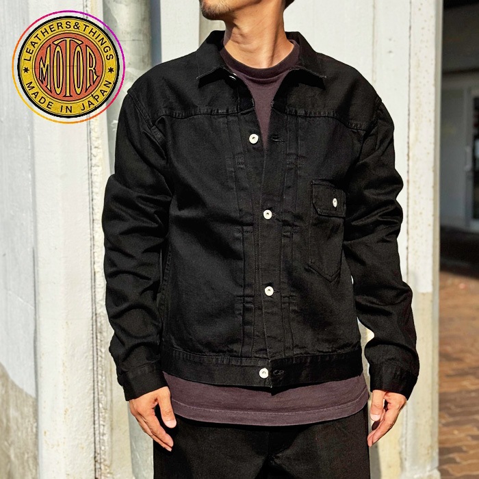 MOTOR RCL6B "MOTOR NEW VINTAGE" BLACK DENIM JACKET 12oz��BLACK�ۥ�󥦥��å��� ������֥�å��ǥ˥� �ǥ˥ॸ�㥱�å� G����� �⡼���� MOTO ���