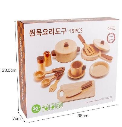 木製キッチンおままごとセット