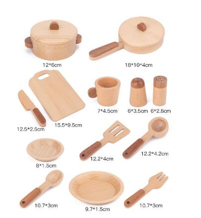 木製キッチンおままごとセット