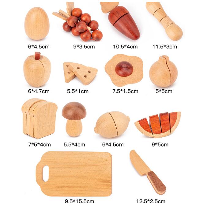 木製キッチンおままごと　たべものセット