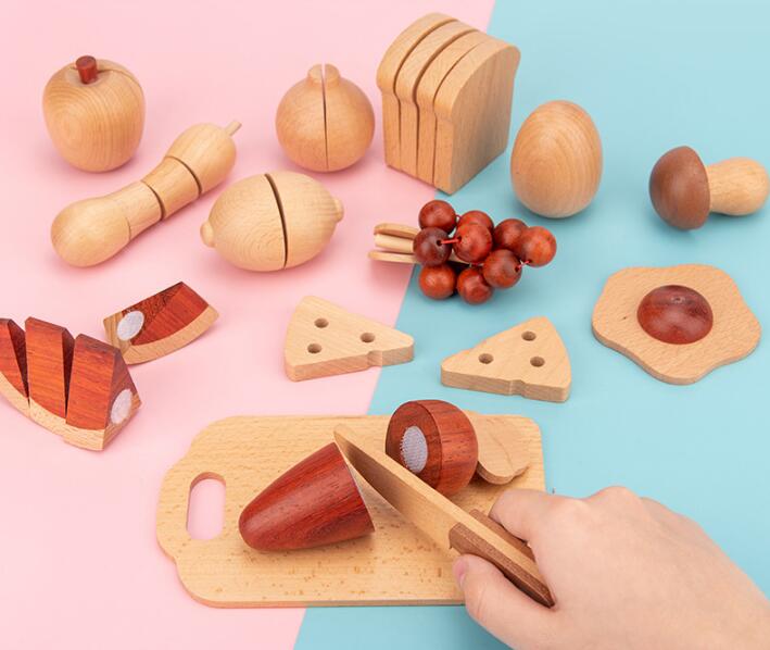 木製キッチンおままごと　たべものセット