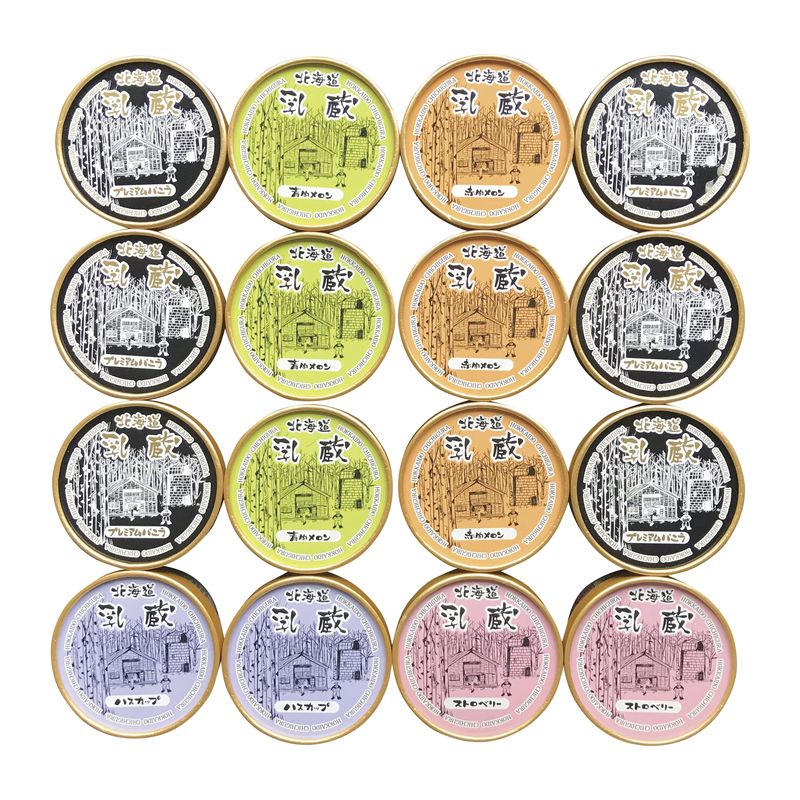 乳蔵　北海道アイスクリーム5種 16個