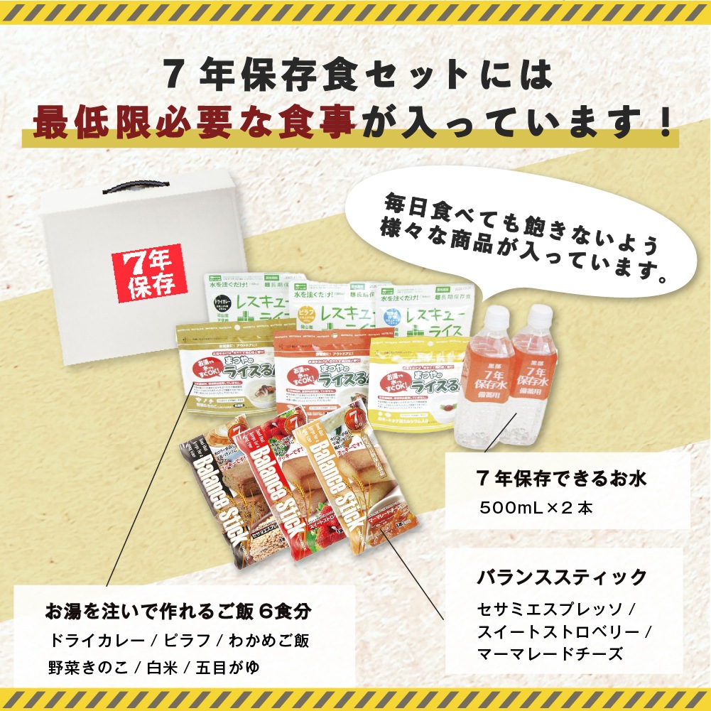 7年保存非常食セット